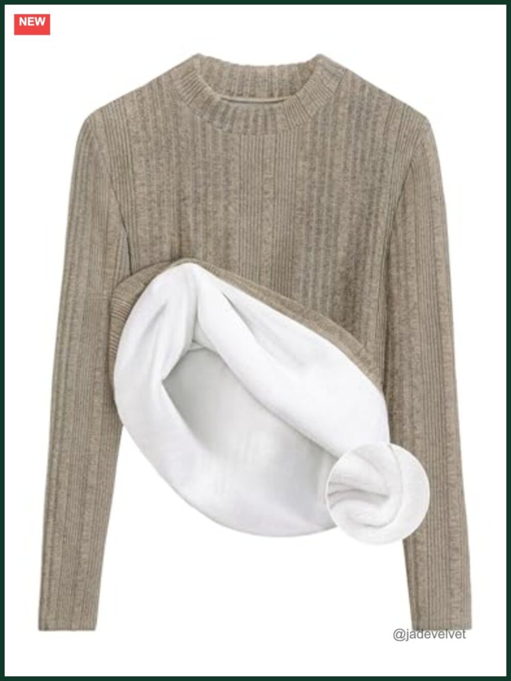 Women's Fleece Lined Mock Neck Long Sleeve Pullover Top